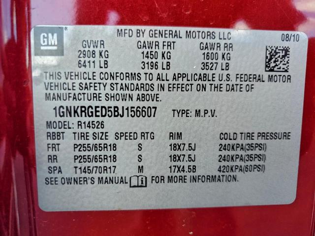 Chevrolet Traverse Lt Image 9