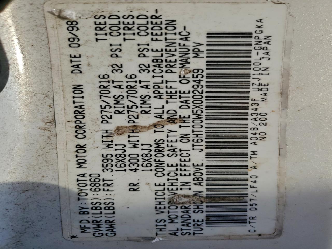 Lexus Lx470 470 Image 7