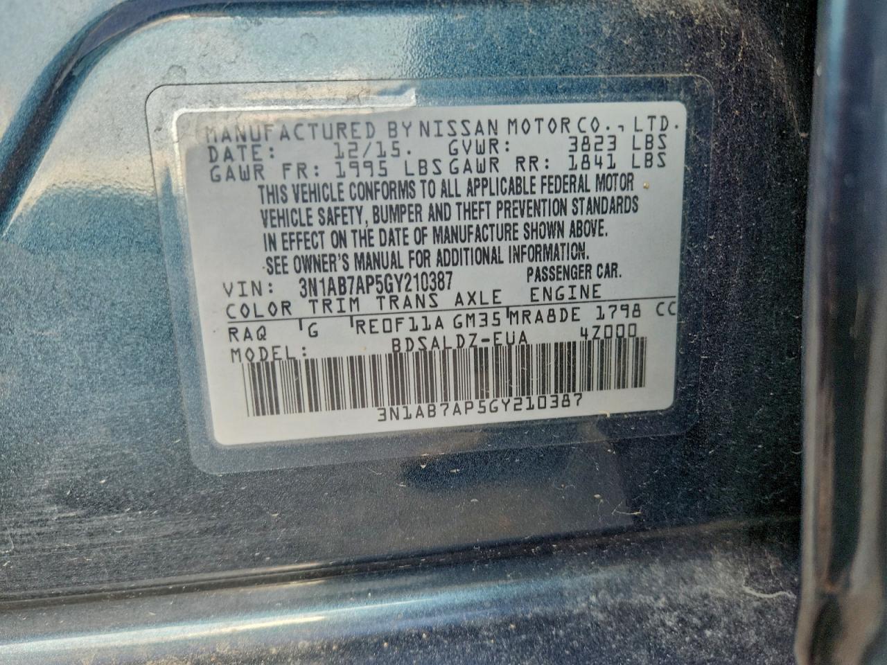 Nissan Sentra S Image 12