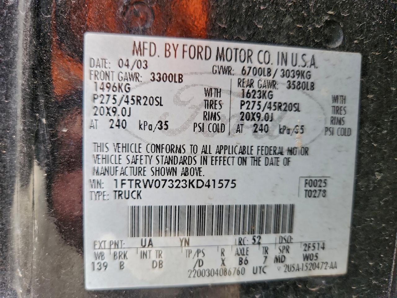 Ford F-150 Supercrew Harley Davidson Image 5