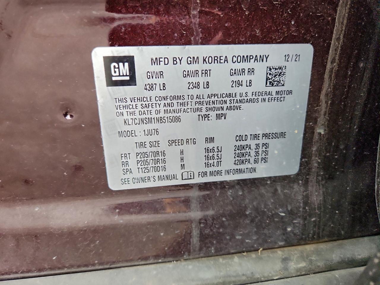 Chevrolet Trax Ls Image 8